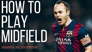 How To Play Center Midfielder In Football  Andres Iniesta Analysis VS Juventus