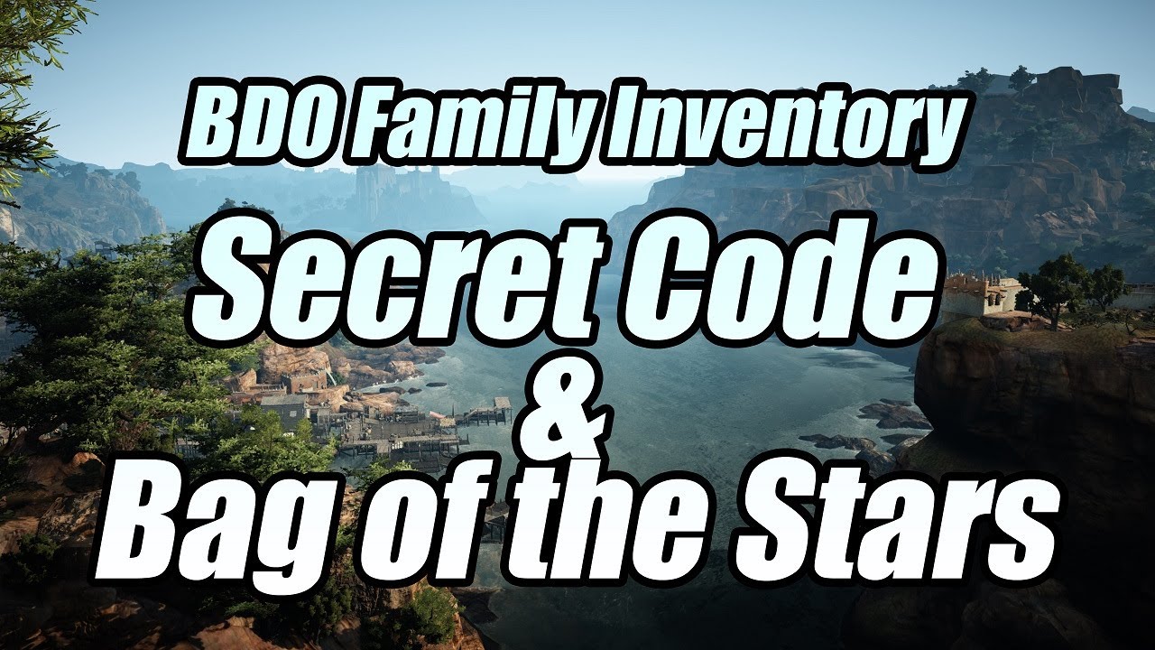 Shakatu's Gift | Secret code & Bag of the Stars | Black Desert Online ...