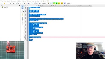 Great Cow BASIC: Part 3: Controlling the outputs to set state of two LEDs with a switch