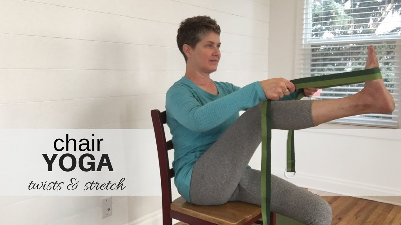 Chair Yoga Upper Body Twists & Stretches YouTube
