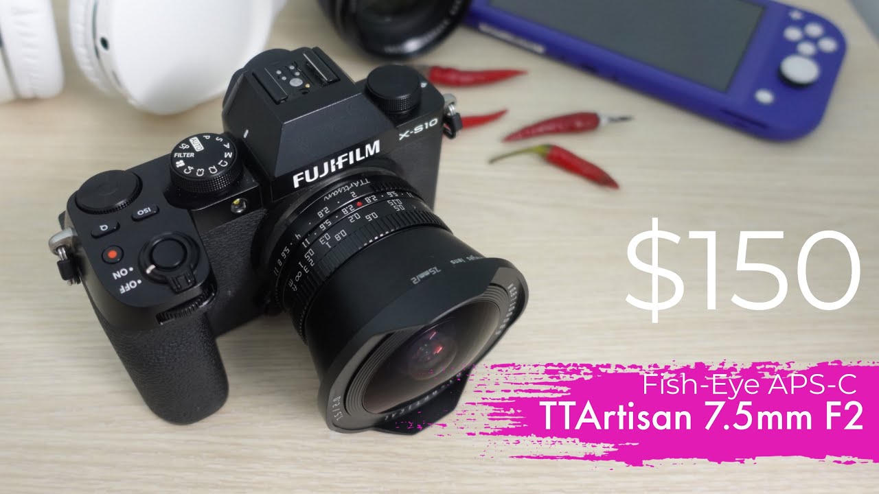 TTArtisan 7.5mm F2 Fish-Eye lens APS-C Fujifilm unboxing