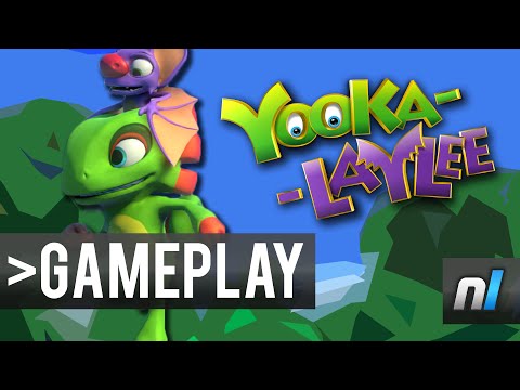 Yooka-Laylee Gameplay Footage