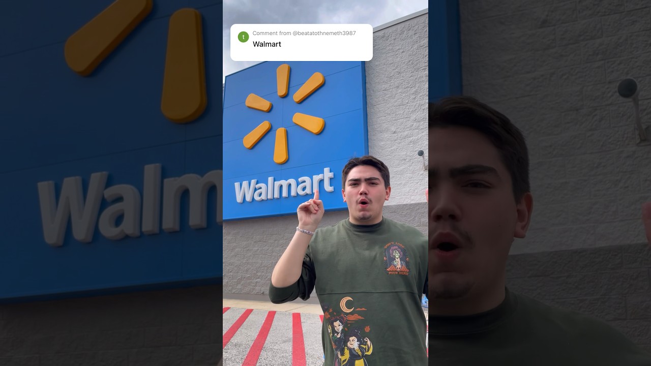 Making Slime Only Using Walmart Items 😂😱 #shorts