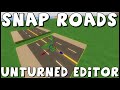 How to SNAP ROADS in Unturned Map Editor!