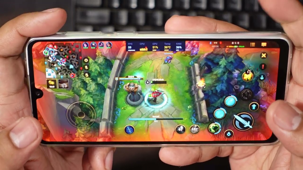 Samsung Galaxy A33 5G Gaming Test - LEAGUE OF LEGENDS WILD RIFT