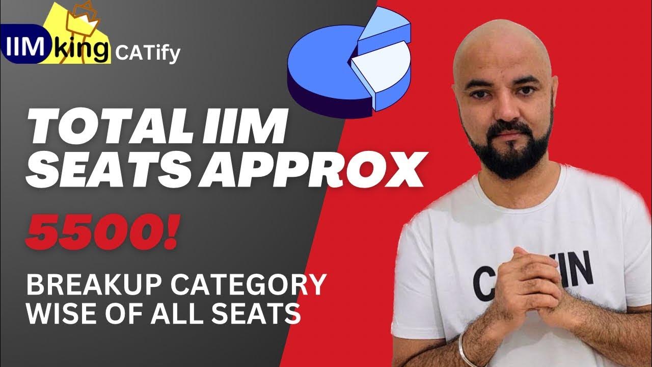 Total IIM Seats approx 5500! Breakup Category wise of All seats YouTube