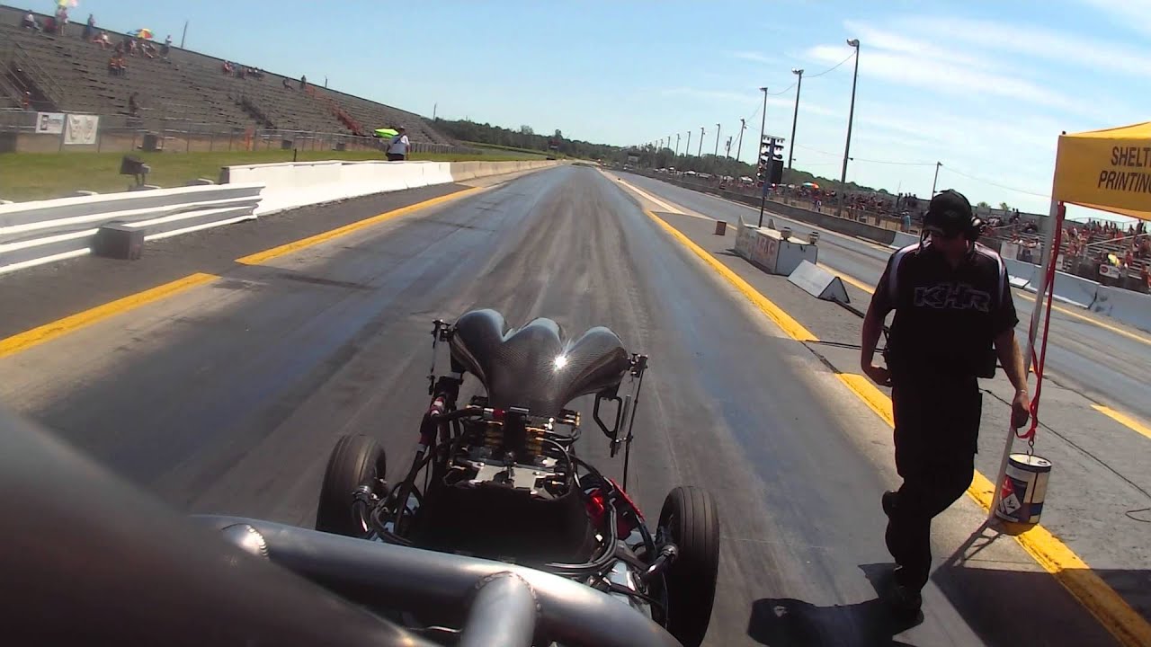 Ultimate Showdown 2015 Top Dragster Kyle Harris : Race 2 Round 1 - YouTube