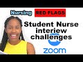 Virtual online nursing interview red flags and how to overcome them