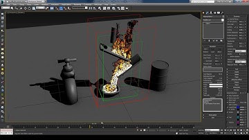 3Ds Max & Phoenix FD Tutorial - Burning Liquid HD