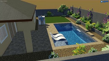 Wyatt Backyard Project- Geometric Design- Thunderbird Pools and Spas