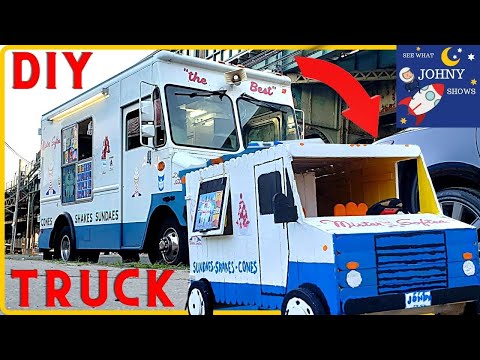 DIY MR Softee Ice Cream Truck Toy Pretend Play & Real Mr Softee Ice Cream Truck NYC