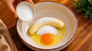 If you have 1 Banana, 2 Eggs and some ingredients, make this 5 minutes recipe for breakfast! Simple screenshot 4