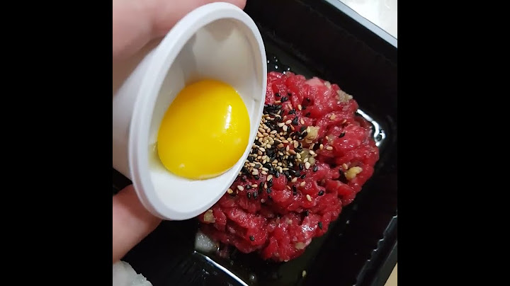 육회와 노른자