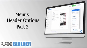 Tutorial Part 2 UX Builder -  Menus Header Options