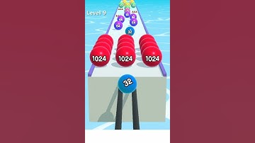 Ball Run 2048 - Level 9 Gameplay