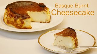 （混ぜるだけの簡単ケーキ）濃厚でなめらかなバスクチーズケーキの作り方Easy cake just to mix！ Cheesecake recipe(English subtitles)