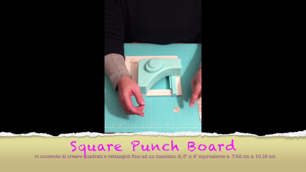 Square Punch Board Video Tutorial italiano YouTube