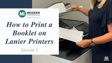 How to print a Booklet on Lanier Printers