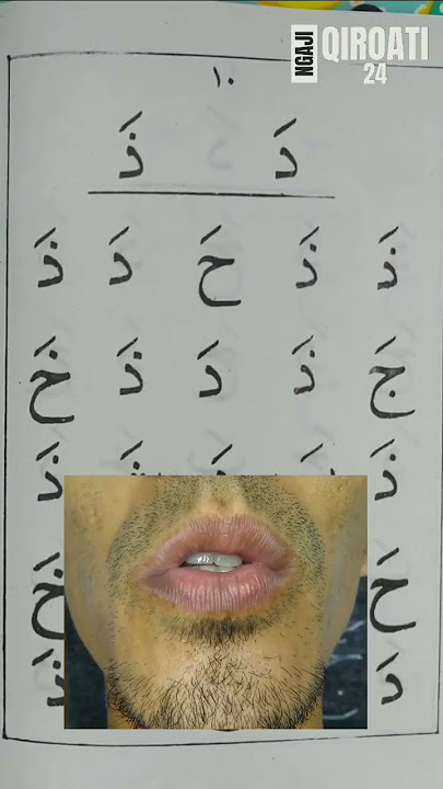 Cara Baca Huruf Hijaiyah Dza Qiroati Jilid 1 Halaman 10 ذ