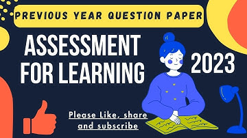 Assessment for learning Previous year Question paper Gndu| Latest question paper Gndu #gndu #bed