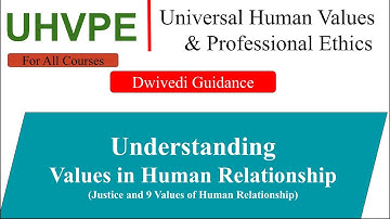 Values in Human Relationships | Harmony in the family, universal human values and professional ethic
