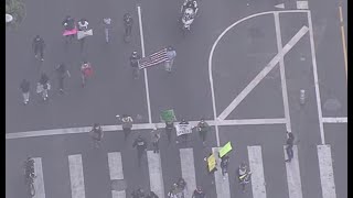 Watch Live: Protesters march in downtown LA. http://4.nbcla.com/l9dbKS2