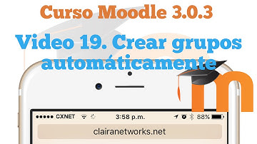 Curso Completo Moodle 3.0.3 Video 19. Crear grupos automáticamente HD
