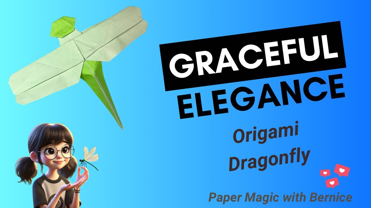 Origami Dragonfly. Light as Air.