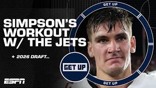 Major concerns about Ty Simpson? + Implications of his workout with the Jets 👀 | Get Up