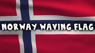 🇸🇯 Norway Country Flag Animation | Full HD | 10 Hours