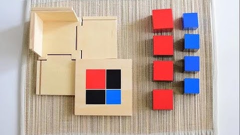 kidstoy: Montessori classic teaching aids-Binomial Cube
