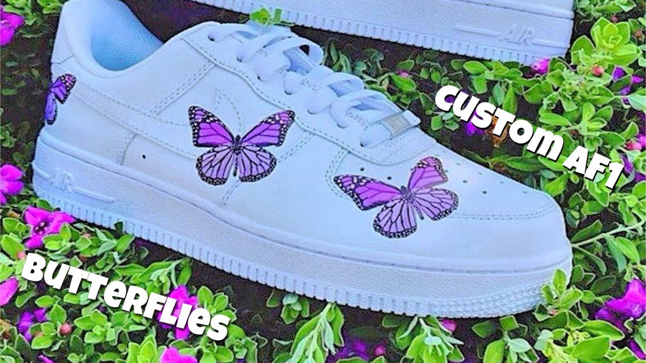 purple butterfly af1