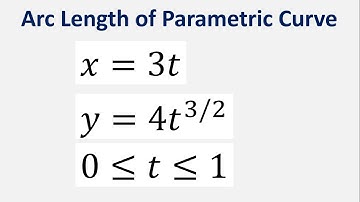 Arc Length of Parametric Curve: x = 3t , y = 4t^(3/2) , t varies from 0 to 1