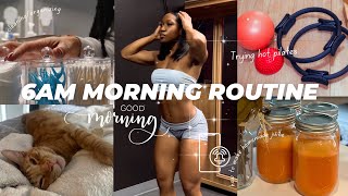 6AM PRODUCTIVE MORNING IN MY LIFE | early morning hacks, healthy habits, & staying motivated
