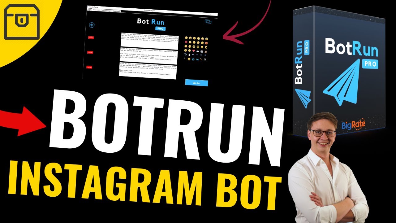 BotRun Erfahrungen von Jonas Klaholz (BigRate) - Instagram Bot 2020 Deutsch