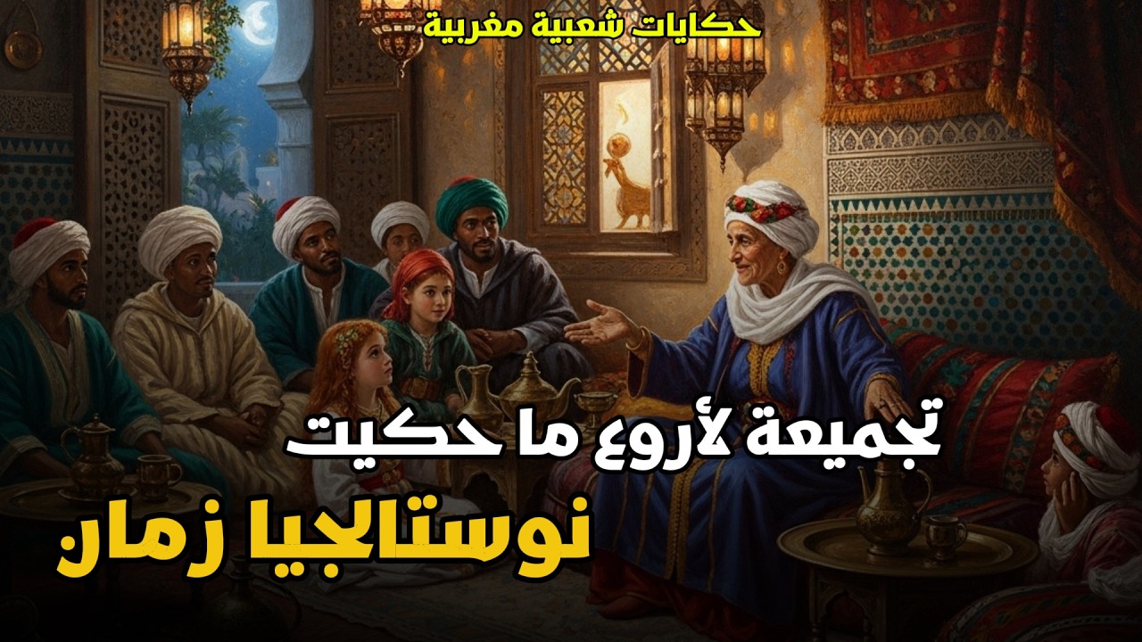 نوستالجيا الحكايات المغربية📜|تجميعة ذهبية لأروع قصص الزمن الجميل ستعيدك للماضي ASMR للنوم😴