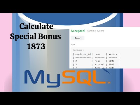 1873 Calculate Special Bonus | Leetcode SQL Question | VERY SIMPLE!