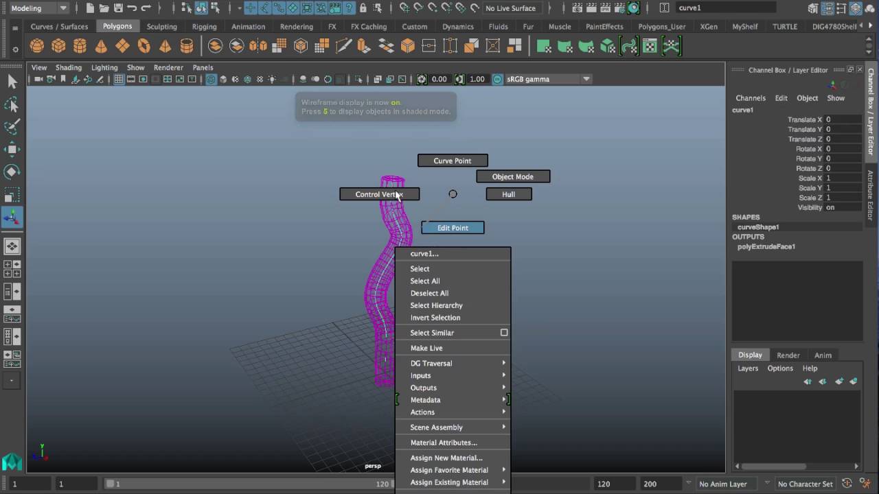 Animate Extrude Along Curve Maya – WYLC