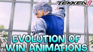 Evolution of Lee Chaolan Win Animations | Tekken (1994-2024) | 4K