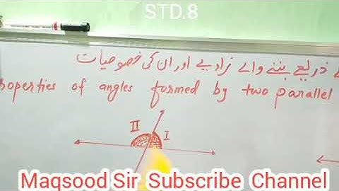 std 8 mathematics | topic n 2 parallel lines and transversal | جماعت۔آٹھویں ریاضی | متوازی خطوط اور