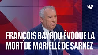 Affaire des assistants parlementaires du MoDem: François Bayrou évoque la mort de Marielle de Sarnez