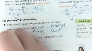 2.8 Independent Practice Solve Percent Problems p. 159