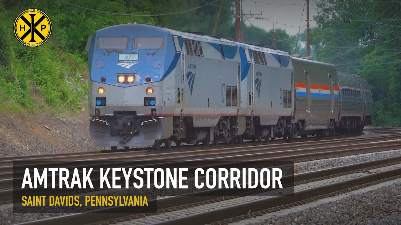 Amtrak and SEPTA at Saint Davids, PA