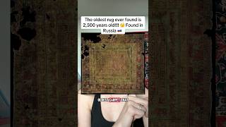 The oldest rug ever found is 2,500 years old!!! 🫣 Found in Russia 🇷🇺 #russia