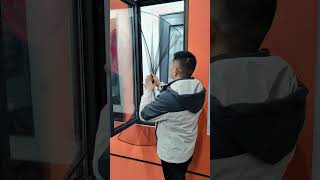 Minimalist screen window, retractable design, super easy installation! #Mosquito #WindowScreen
