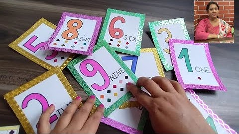 Numbers Flashcards | How to Make Flash card | FlashCards | TLM
