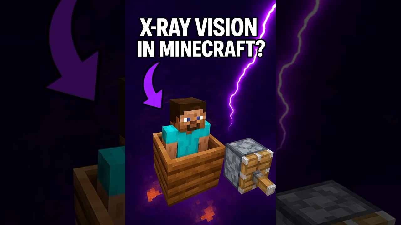 Minecraft X-Ray Glitch! 👀 (Secret Trick You Need to Try)