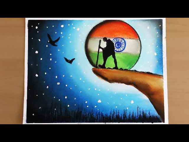 Republic Day Drawing Easy Steps / How to draw 26 January Drawing Easy Step/  Traditional Girl Drawing - YouTube