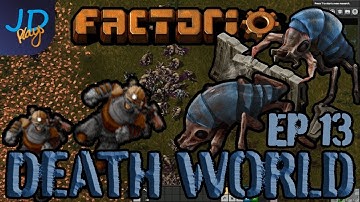 FACTORIO 0.17 DEATHWORLD met P0ober EP13 Robots-upgrade