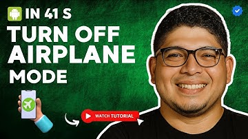 How to TURN OFF AIRPLANE MODE on Your ANDROID PHONE in 41 S